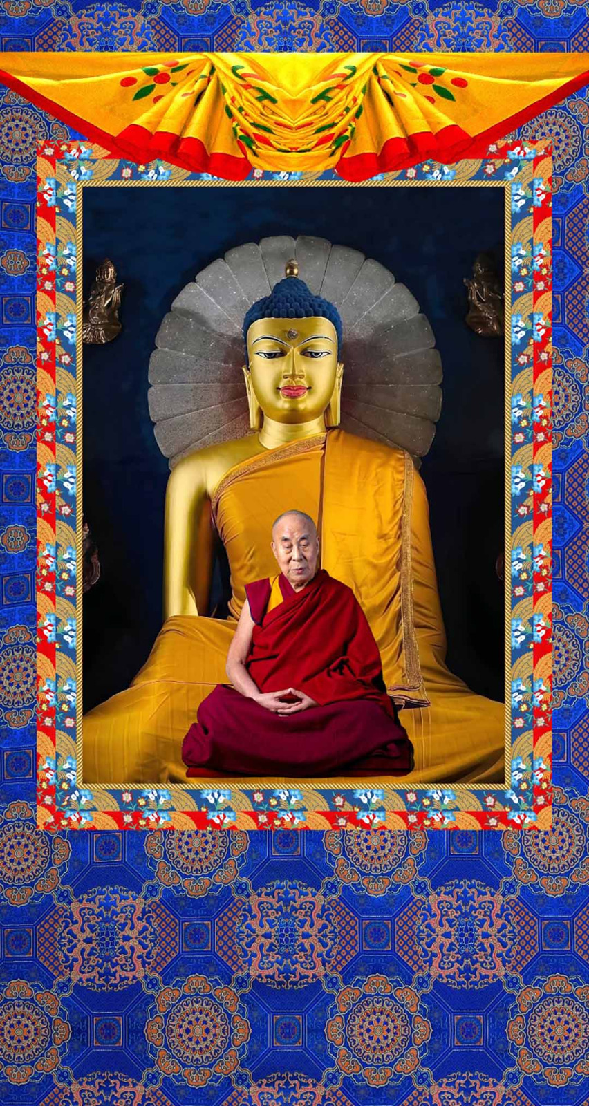 Tibetan Wall Hanging Thangka Buddha Ji 2