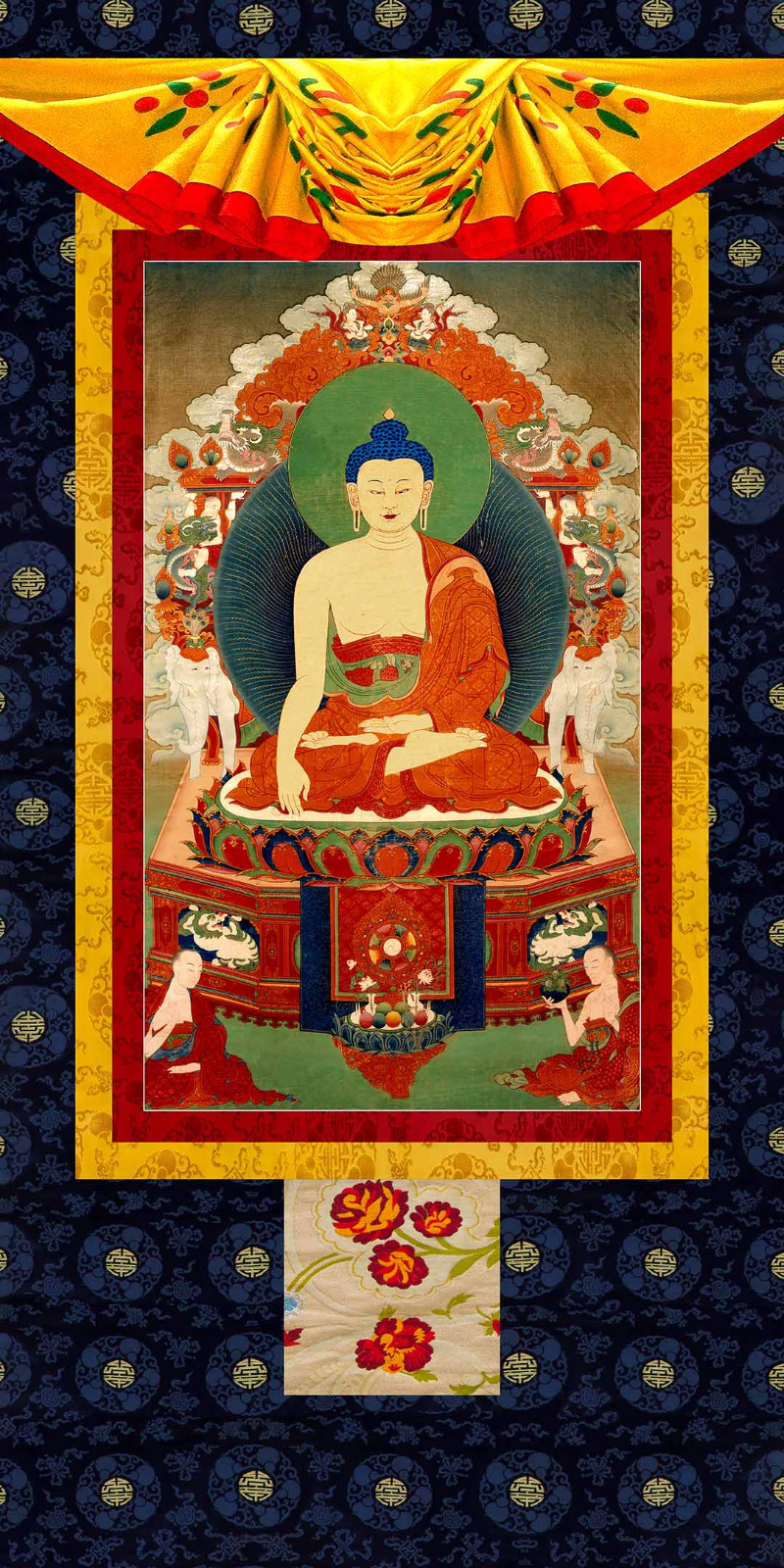 Tibetan Wall Hanging Thangka Buddha Ji 5