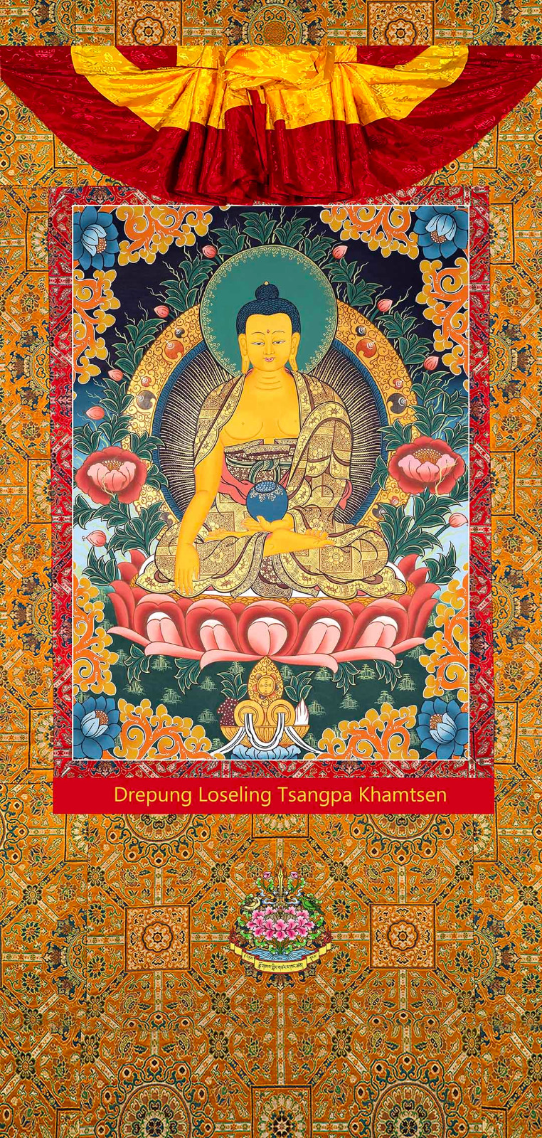 Tibetan Wall Hanging Thangka Buddha Ji 6